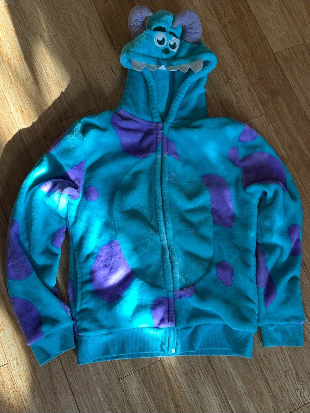 Disney Turquoise and Purple Monster Hoodie Jacket